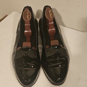 San Remo Black Patent Tuxedo Shoes
